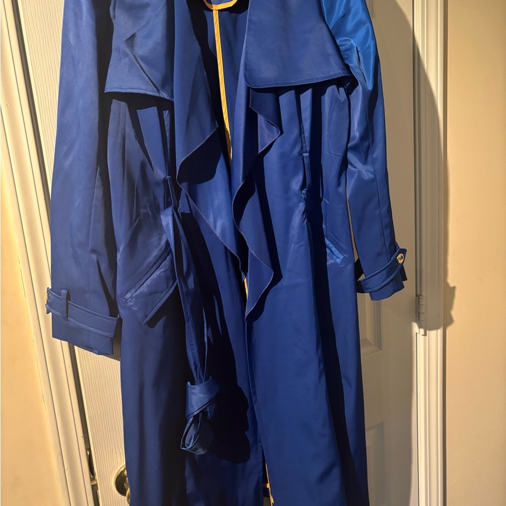 New York & Company Blue Trench Coat